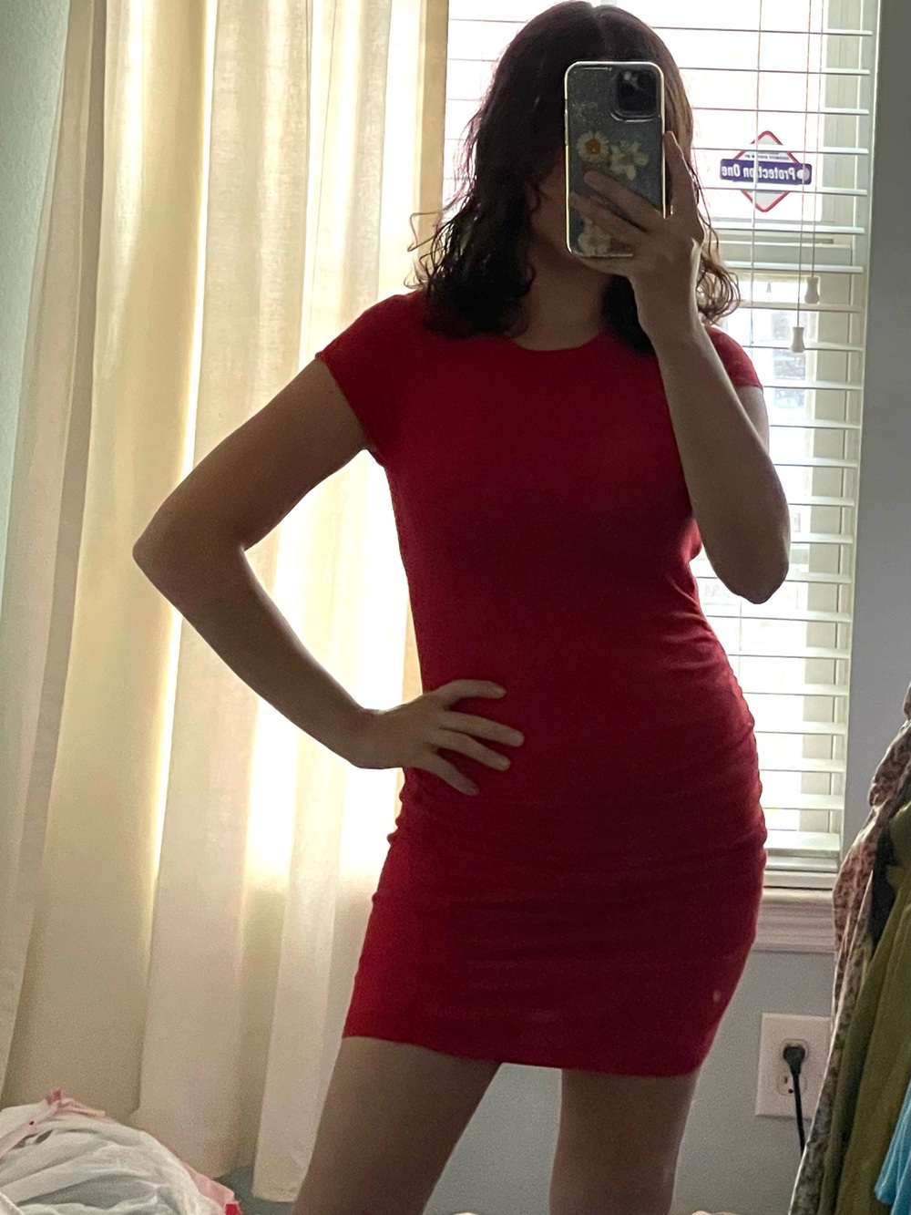 Victoria's Secret Red Short Sleeve Mini Dress